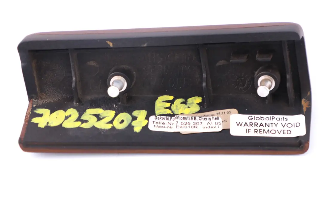  *BMW 7 er E65 E66 Holzblende Funktionsträger Links Cherry Light - SKU 7025207 - Teilenummer 7025207