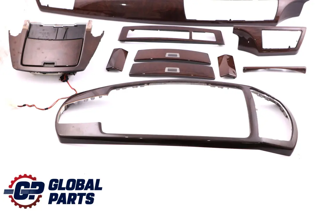BMW 7 Series 3 E65 Interior Set Trim Cover Dashboard Ashtray Wood Esche Dunkel - SKU rhd-7025309-3 - Part number 7025309