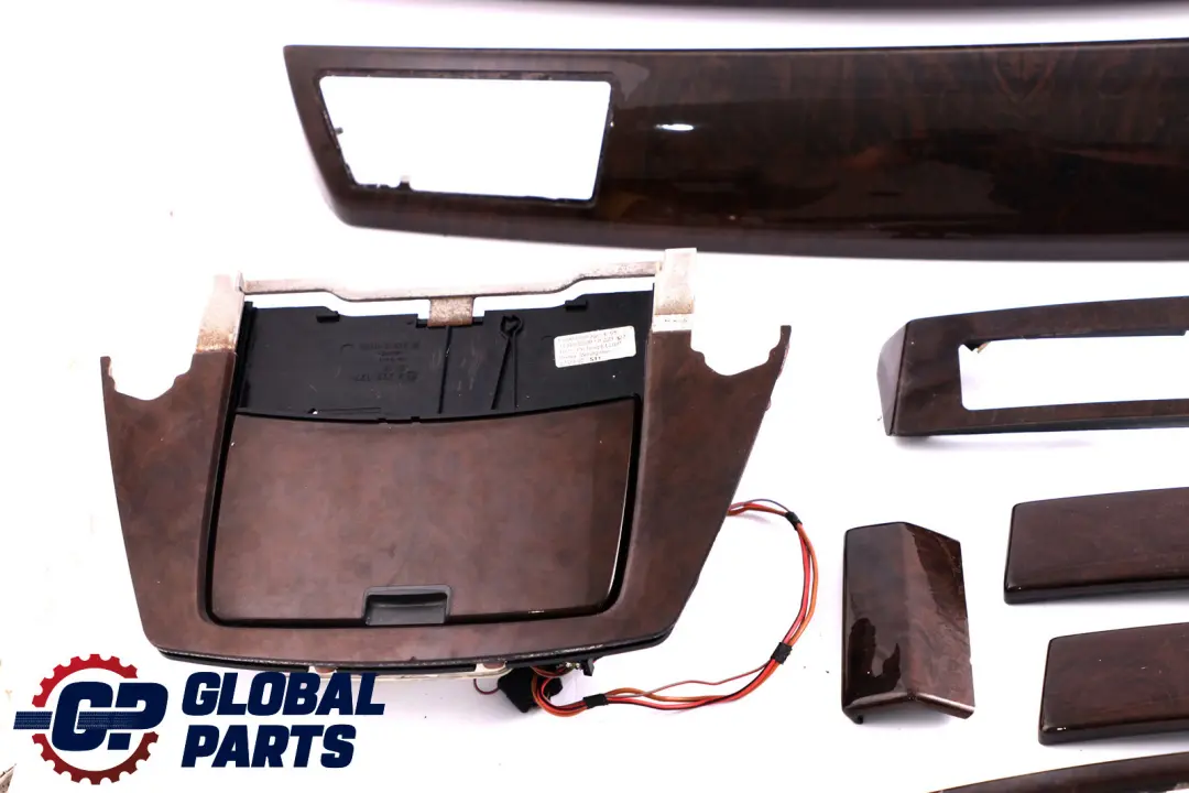 BMW 7 Series E65 Interior Set Trim Cover Dashboard Ashtray Wood Esche Dunkel - SKU rhd-7025309 - Part number 7025309