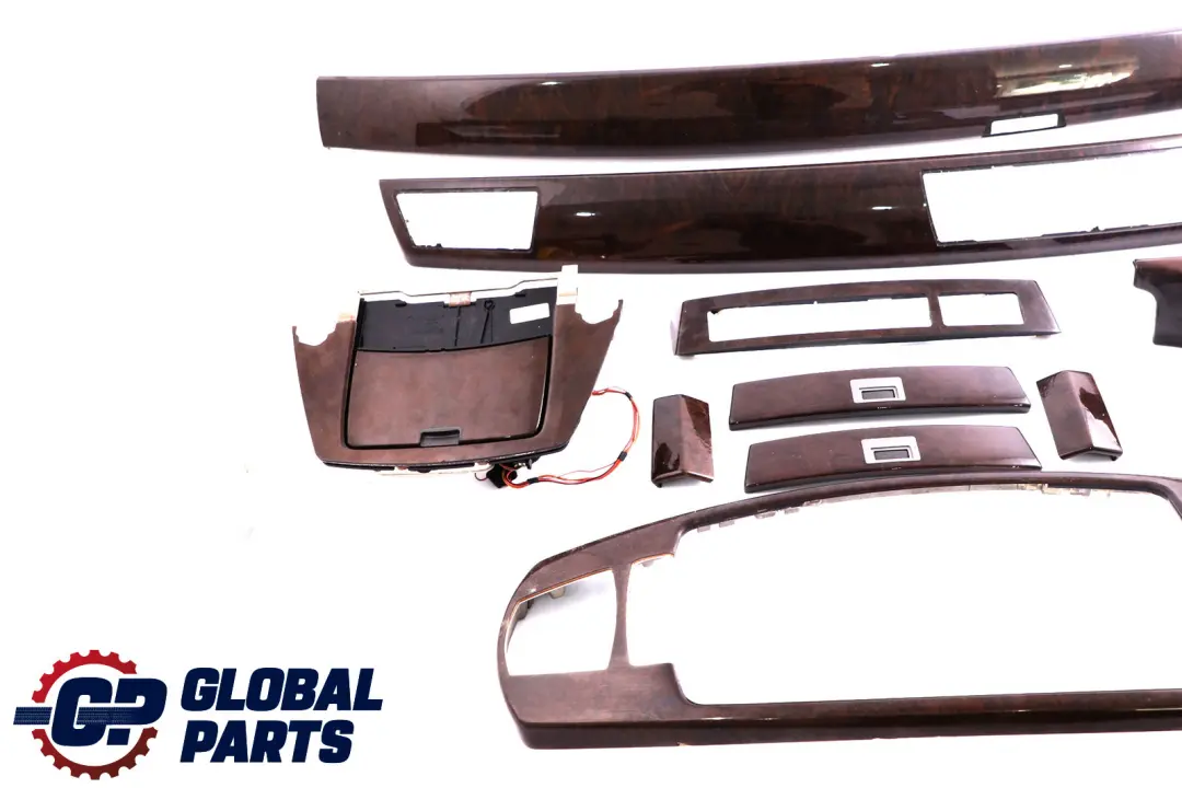 BMW 7 Series E65 Interior Set Trim Cover Dashboard Ashtray Wood Esche Dunkel - SKU rhd-7025309 - Part number 7025309
