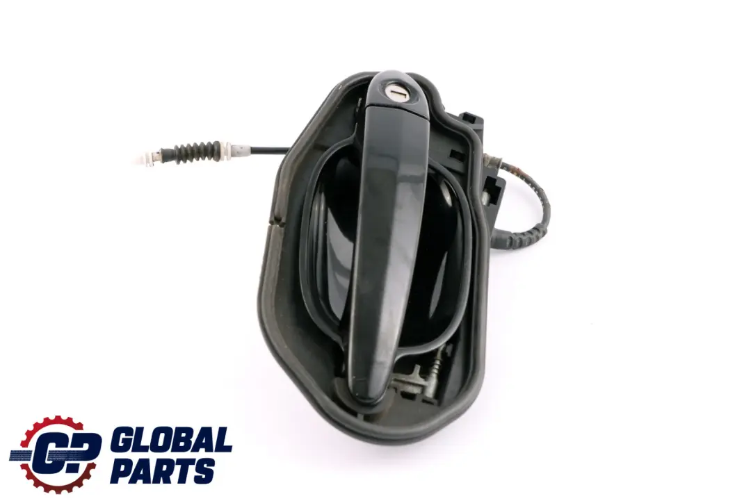 BMW 5 Series E60 E61 Complete Front Right Grab Handle O/S Schwarz 2 Black 668 - SKU rhd-7034467-SCH - Part number 7034467