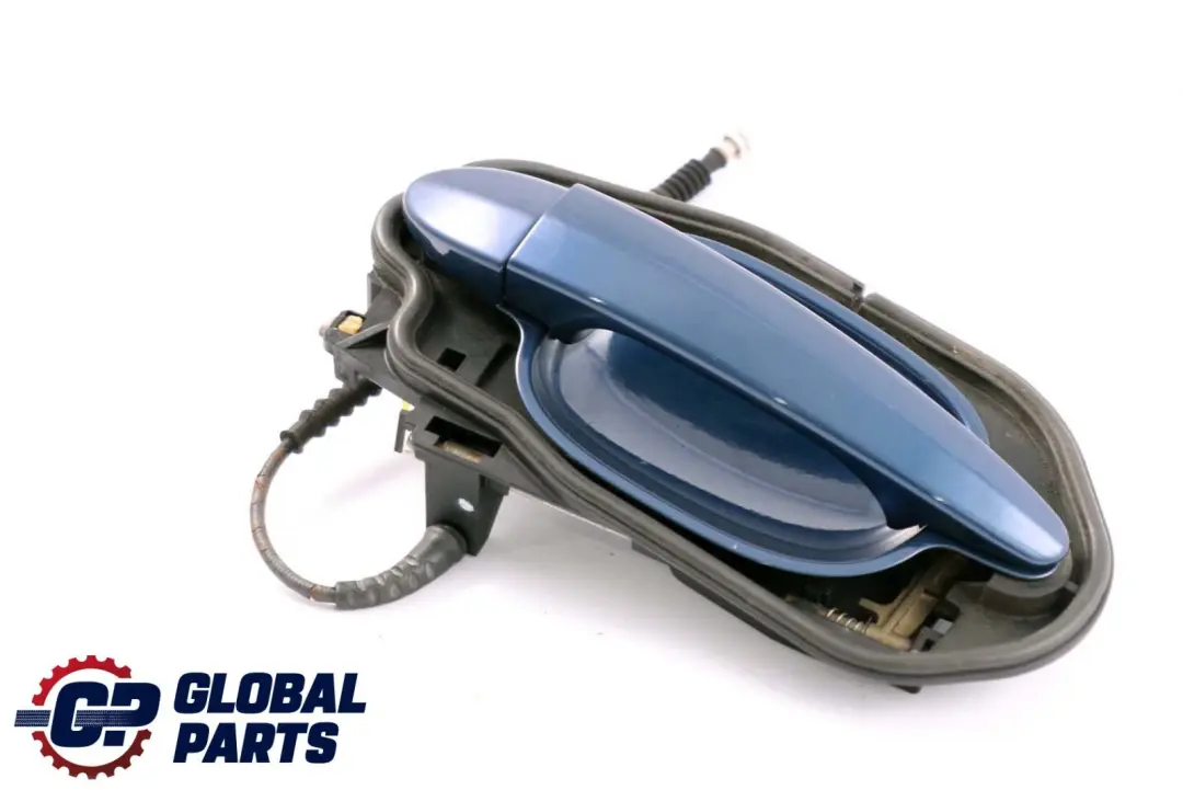 Complete Front Left Grab Handle N/S Mysticblau Mystic Blue to BMW 5 Series E60 E61 with Part number 7034469 BMW 5 Series E60 E61 Complete Front Left Grab Handle N/S Mysticblau Mystic Blue - SKU rhd-7034469-MYS - Part number 7034469