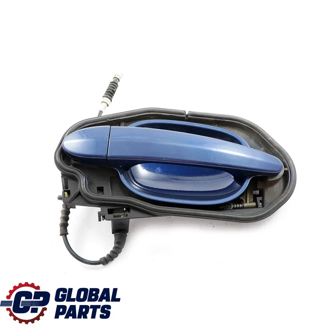 Complete Front Left Grab Handle N/S Mysticblau Blue A07 to BMW 5 Series E60 E61 2 with Part number 7034469 BMW 5 Series E60 E61 2 Complete Front Left Grab Handle N/S Mysticblau Blue A07 - SKU rhd-7034469-MYS2 - Part number 7034469