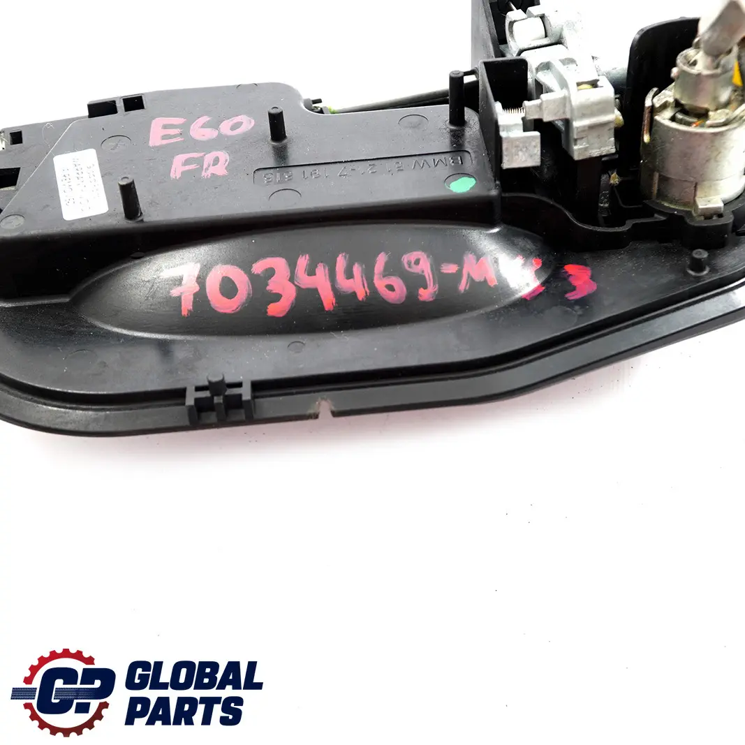 Front Right Grab Handle O/S Mysticblau Mystic Blue A07 to BMW 5 Series E60 E61 3 with Part number 7034469 BMW 5 Series E60 E61 3 Front Right Grab Handle O/S Mysticblau Mystic Blue A07 - SKU rhd-7034469-MYS3 - Part number 7034469