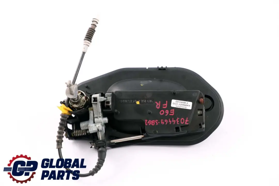 BMW 5 Series 2 E60 E61 Complete Front Right Grab Handle O/S Silbergrau Grey A08 - SKU rhd-7034469-SBG2 - Part number 7034469