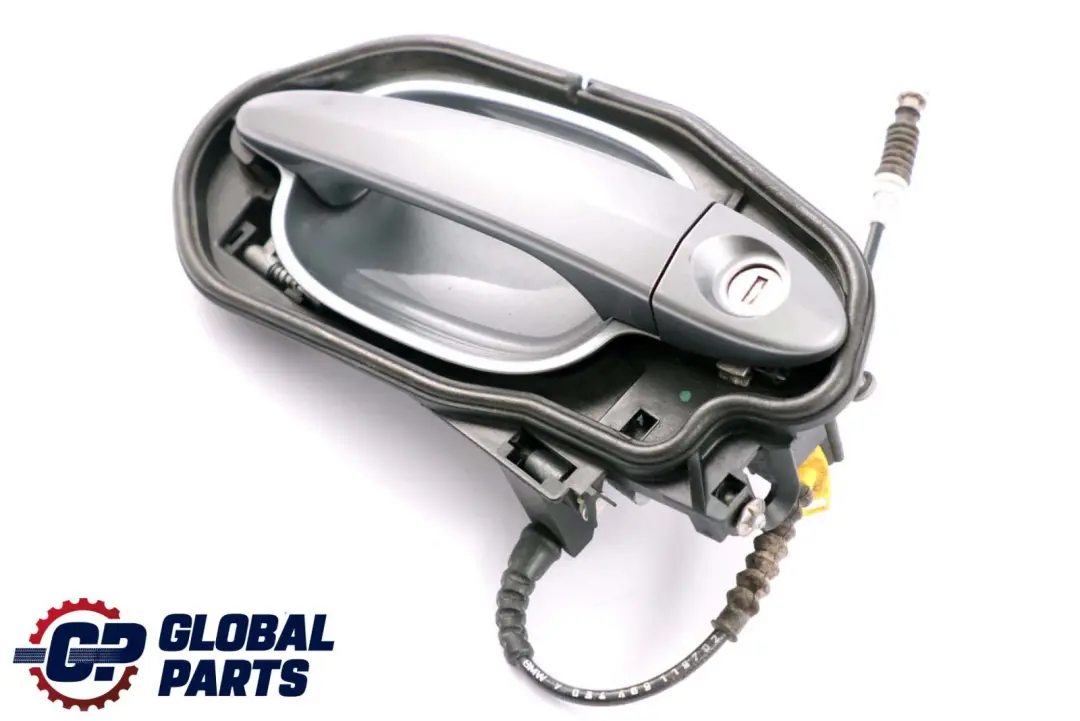 BMW 5 Series 2 E60 E61 Complete Front Right Grab Handle O/S Silbergrau Grey A08 - SKU rhd-7034469-SBG2 - Part number 7034469