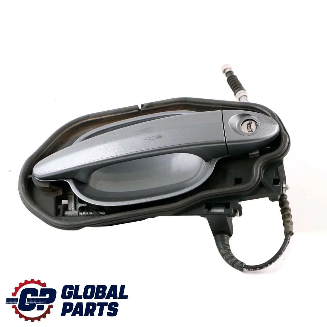 BMW 5 Series E60 E61 Complete Front Right Grab Handle O/S Spacegrau Grey A52 - SKU rhd-7034469-SCG - Part number 7034469