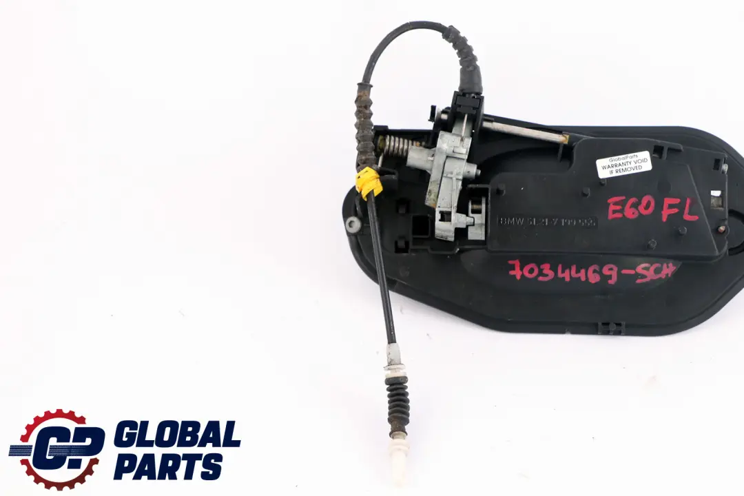 BMW 5 Series E60 E61 Complete Front Left Grab Handle N/S Schwarz 2 Black - SKU rhd-7034469-SCH - Part number 7034469