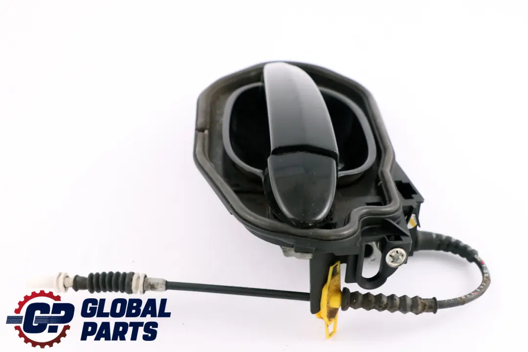 BMW 5 Series E60 E61 Complete Front Left Grab Handle N/S Schwarz 2 Black - SKU rhd-7034469-SCH - Part number 7034469