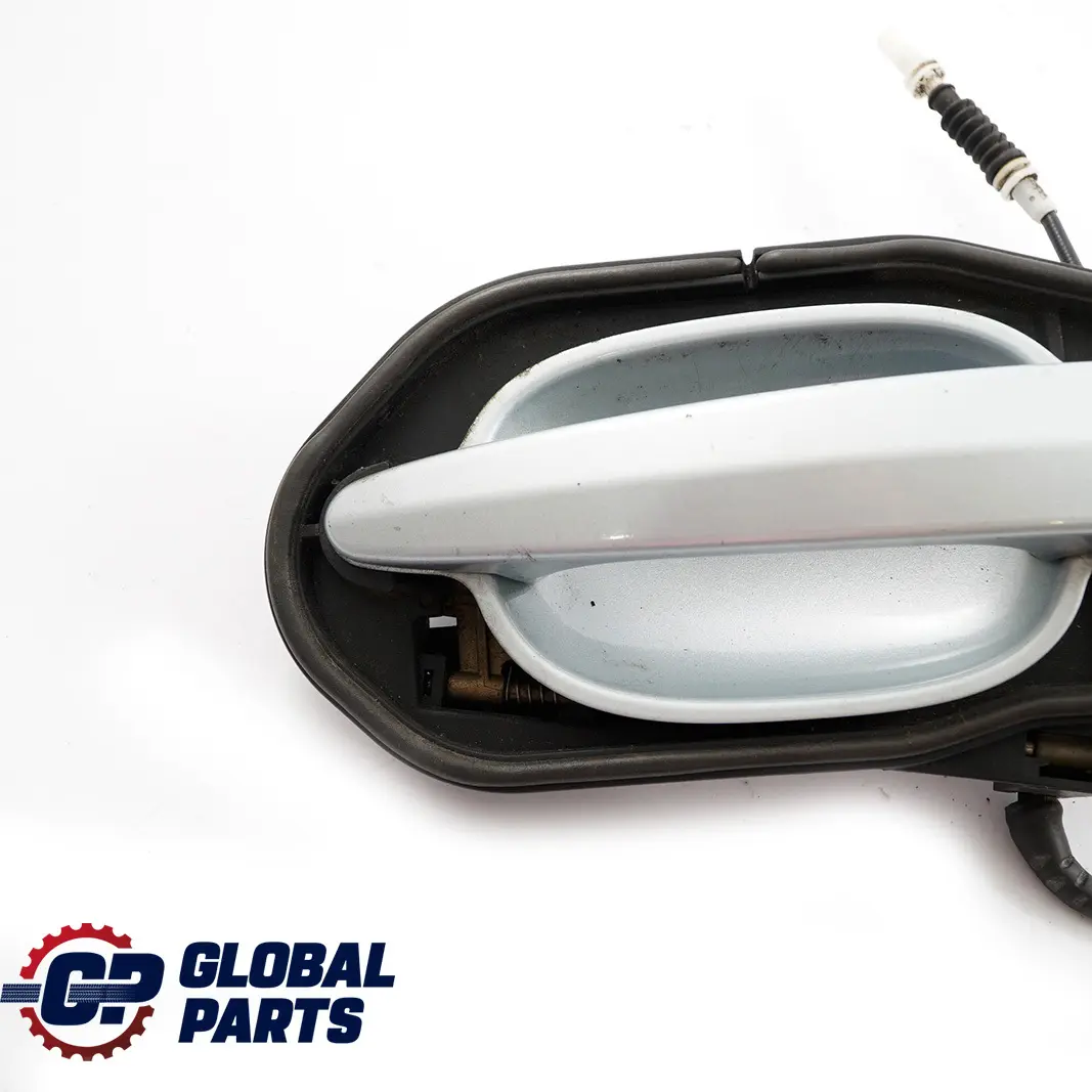 BMW 5 Series E60 E61 Complete Front Right Grab Handle O/S Silverstone 2 A29 - SKU rhd-7034469-SIL - Part number 7034469