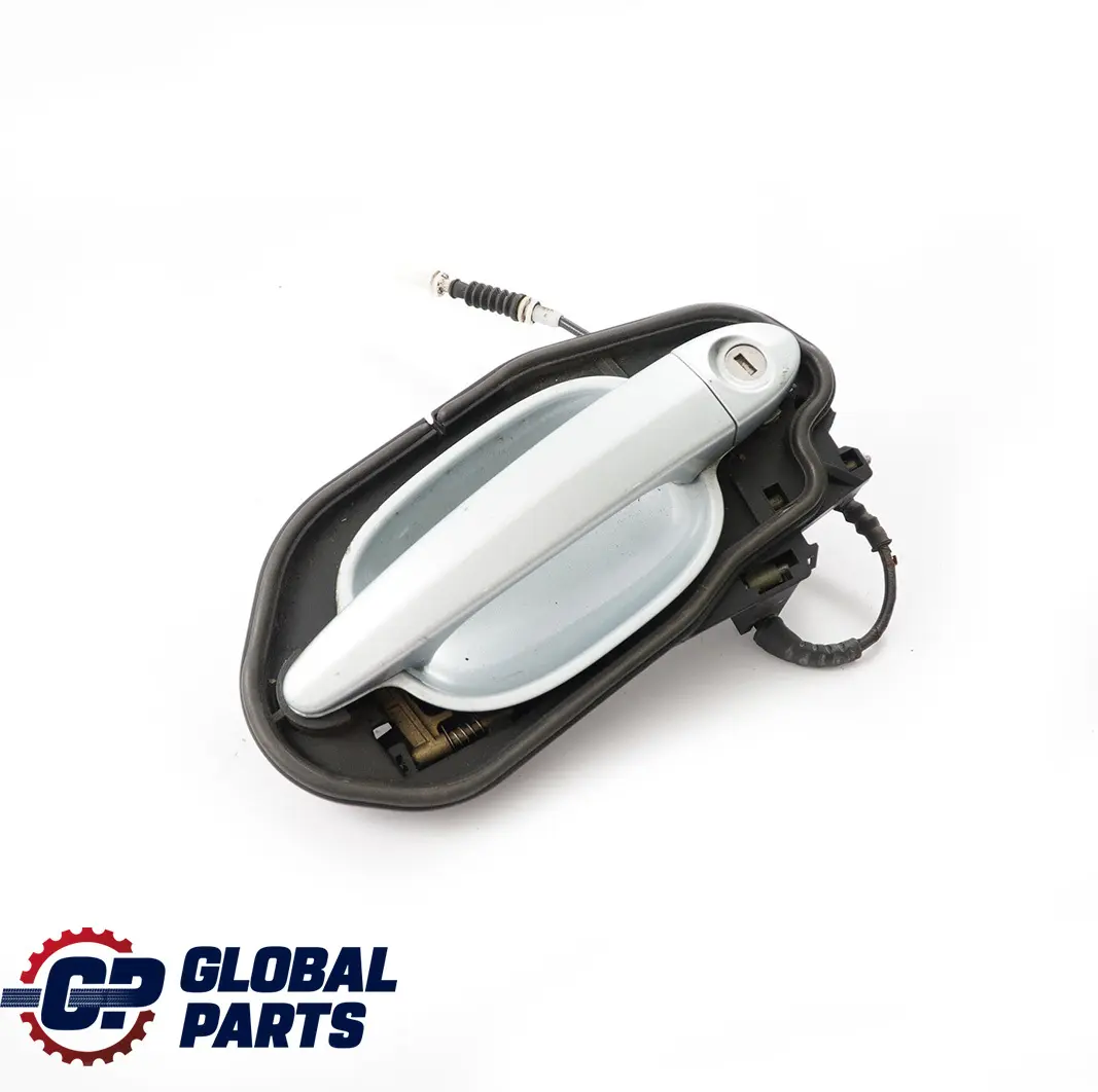 BMW 5 Series E60 E61 Complete Front Right Grab Handle O/S Silverstone 2 A29 - SKU rhd-7034469-SIL - Part number 7034469