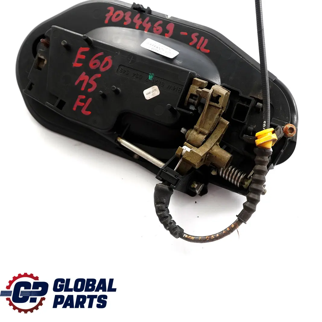 Complete Front Left Grab Handle N/S Silverstone 2 A29 to BMW 5 Series E60 E61 1 with Part number 7034469 BMW 5 Series E60 E61 1 Complete Front Left Grab Handle N/S Silverstone 2 A29 - SKU rhd-7034469-SIL1 - Part number 7034469