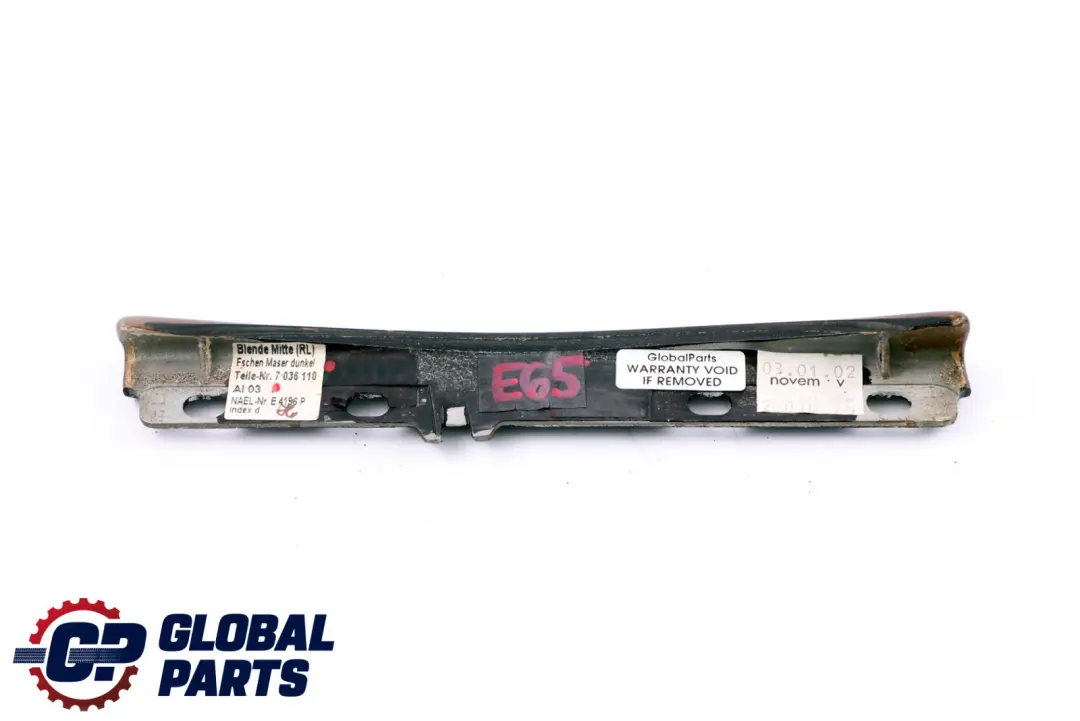 Wood Instrument Panel Trim Esche Dunkel to BMW 7 Series E65 E66 with Part number 7036110 BMW 7 Series E65 E66 Wood Instrument Panel Trim Esche Dunkel - SKU rhd-7036110 - Part number 7036110