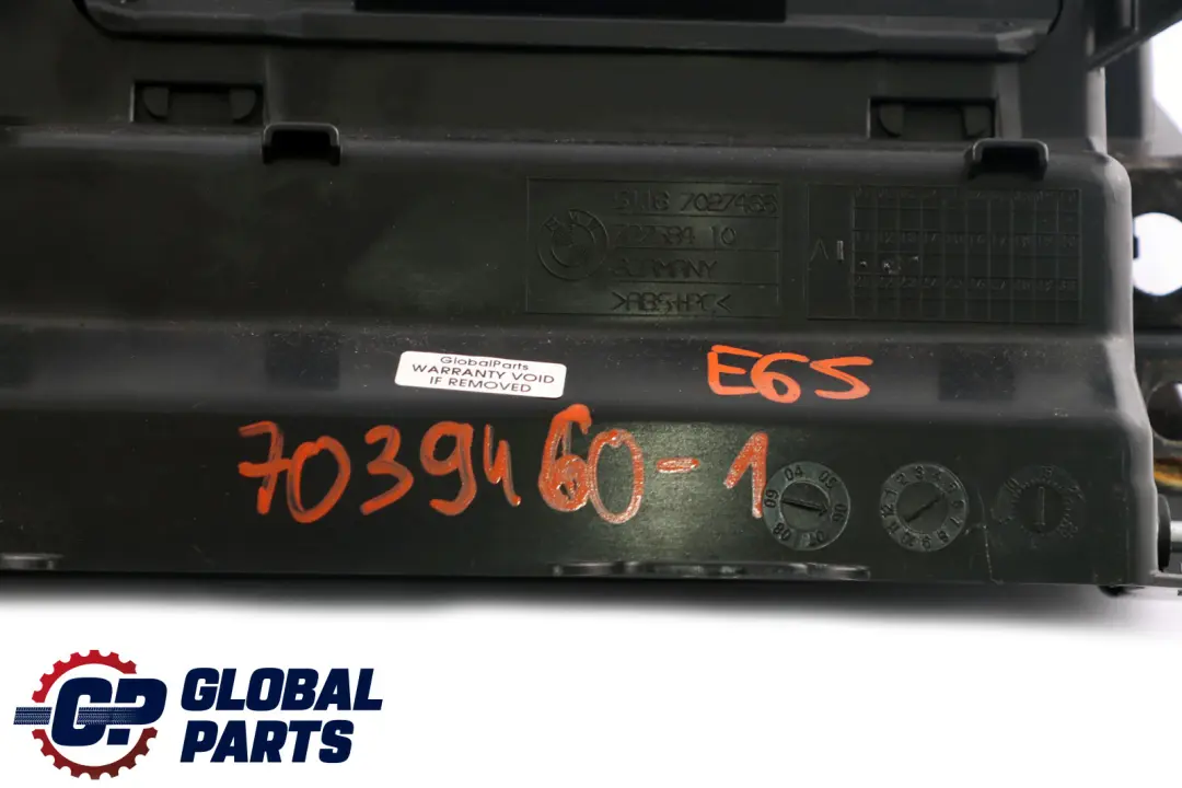 BMW 7 Series 1 E65 E66 Glove Box Storage Vinyl Black - SKU rhd-7036460-1 - Part number 7036460