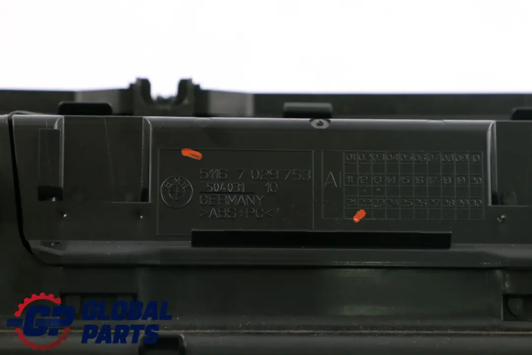 BMW 7 Series 1 E65 E66 Glove Box Storage Vinyl Black - SKU rhd-7036460-1 - Part number 7036460