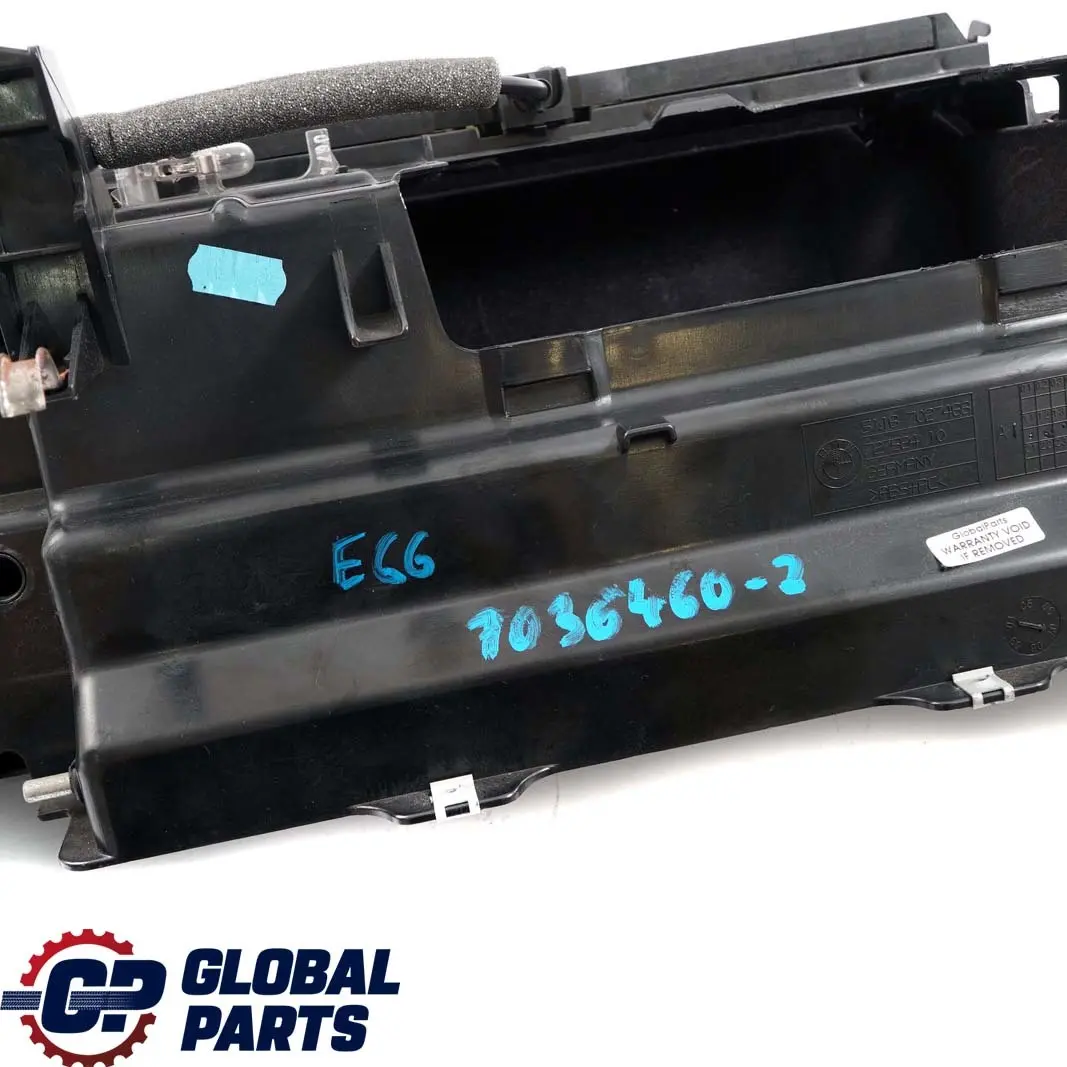 BMW 7 Series 2 E65 E66 Glove Box Storage Vinyl Black - SKU rhd-7036460-2 - Part number 7036460