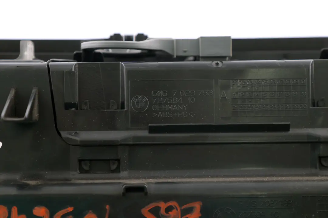 BMW 7 Series E65 E66 Glove Box Storage Vinyl Black - SKU rhd-7036460 - Part number 7036460