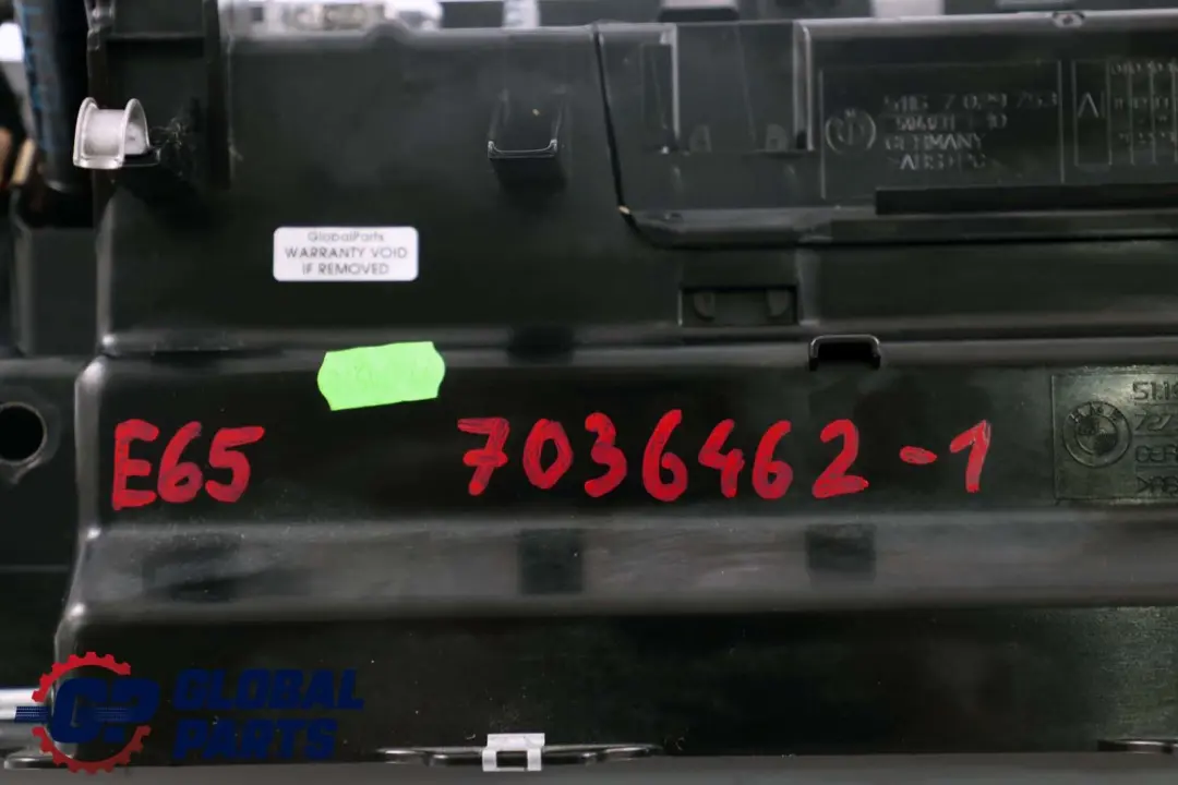 BMW 7 Series 1 E65 E66 Glove Box Beige Dunkelbeige 5116 - SKU rhd-7036462-1 - Part number 7036462