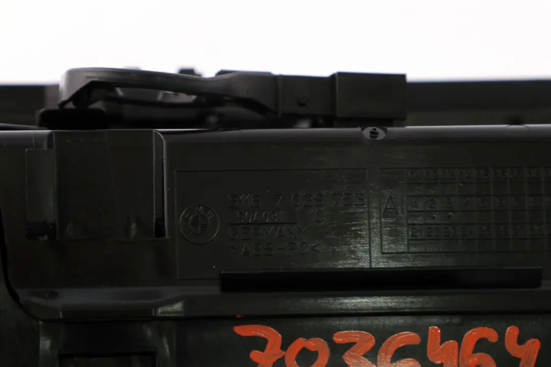 BMW 7 Series E65 E66 Glove Box Vinyl Basaltgrau Basalt Grau - SKU rhd-7036464 - Part number 7036464