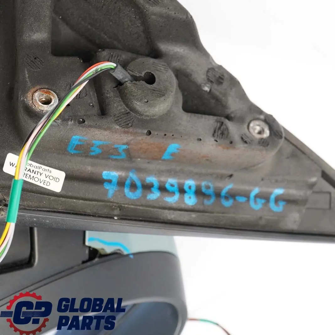 BMW X5 Series E53 Outside Heated Right Wing Mirror O/S Graugruen Grey Green 442 - SKU rhd-7039896-GG - Part number 7039896
