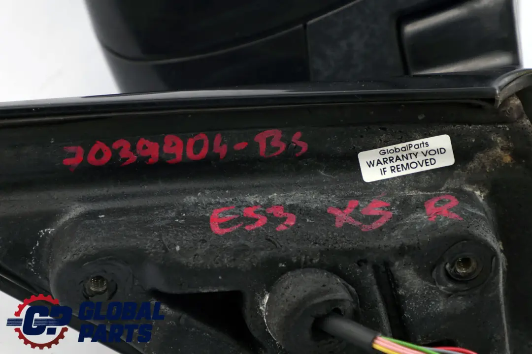 Dip Right Door Wing Mirror O/S Black Sapphire 475 to BMW X5 Series E53 Sport Auto with Part number 7039904 BMW X5 Series E53 Sport Auto Dip Right Door Wing Mirror O/S Black Sapphire 475 - SKU rhd-7039904 - Part number 7039904