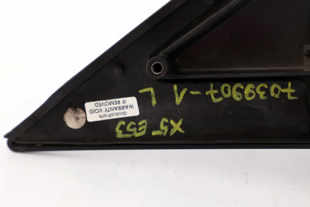 BMW X5 Series E53 Exterior Left Door Wing Mirror Base N/S Bracket Black - SKU rhd-7039907-1 - Part number 7039907
