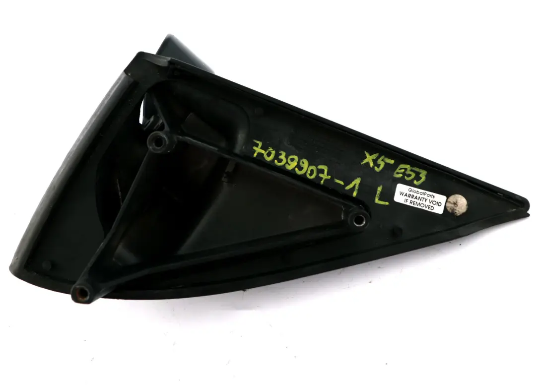 Exterior Left Door Wing Mirror Base N/S Bracket Black to BMW X5 Series E53 with Part number 7039907 BMW X5 Series E53 Exterior Left Door Wing Mirror Base N/S Bracket Black - SKU rhd-7039907-1 - Part number 7039907