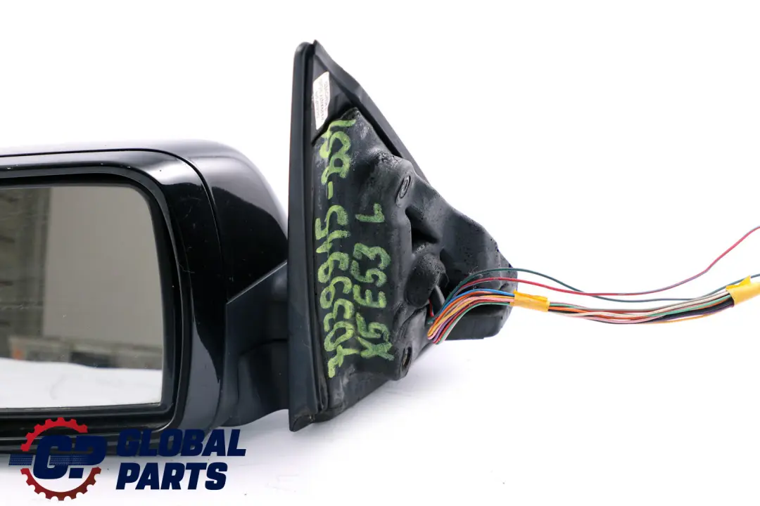BMW X5 E53 Sport Left Wing Mirror N/S Auto Dip Power Fold Black Sapphire - SKU rhd-7039915-BS1 - Part number 7039915