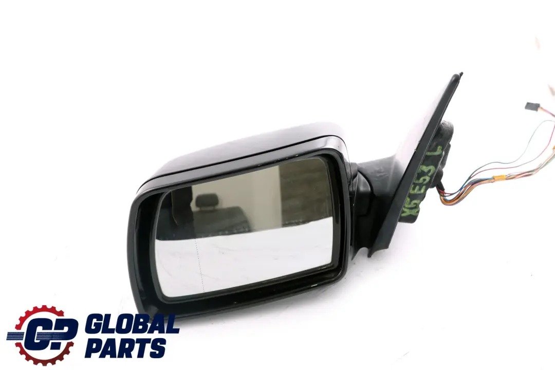 BMW X5 E53 Sport Left Wing Mirror N/S Auto Dip Power Fold Black Sapphire - SKU rhd-7039915-BS1 - Part number 7039915