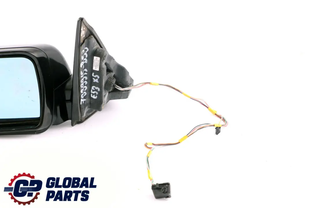 BMW X5 Series 3 E53 Sports Package Heated Left Wing Mirror N/S Black Sapphire - SKU rhd-7039915-BS3 - Part number 7039915
