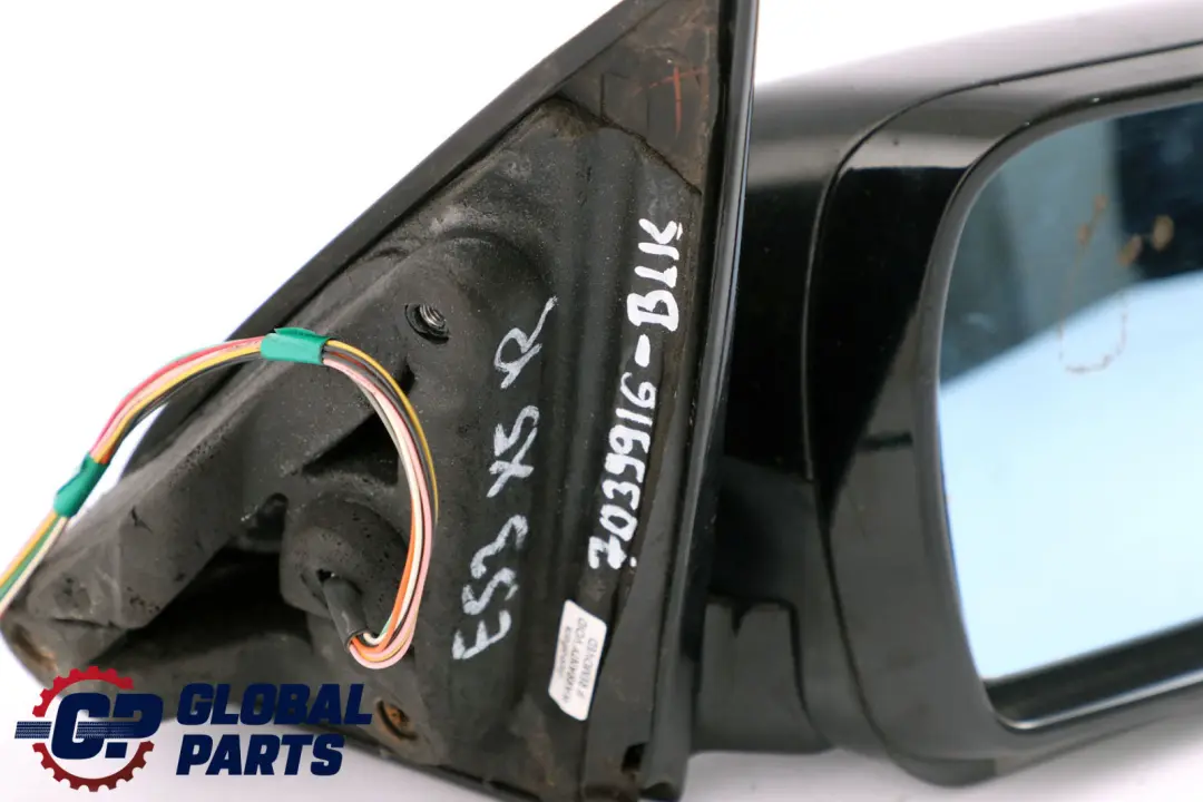 BMW X5 Series E53 Sports Package High Gloss Heated Right Wing Mirror O/S Black - SKU rhd-7039916-BLK - Part number 7039916