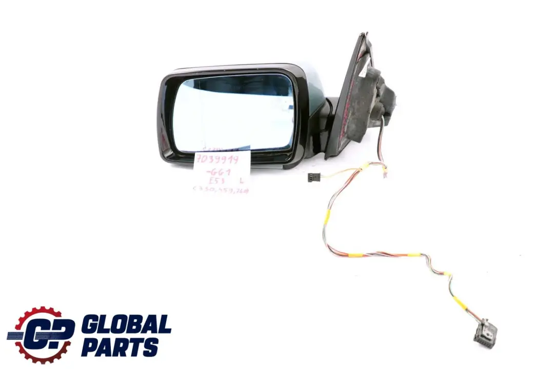 BMW X5 Series E53 1 Sport High Gloss Left Wing Mirror N/S Graugruen Grey Green - SKU rhd-7039919-GG1 - Part number 7039919