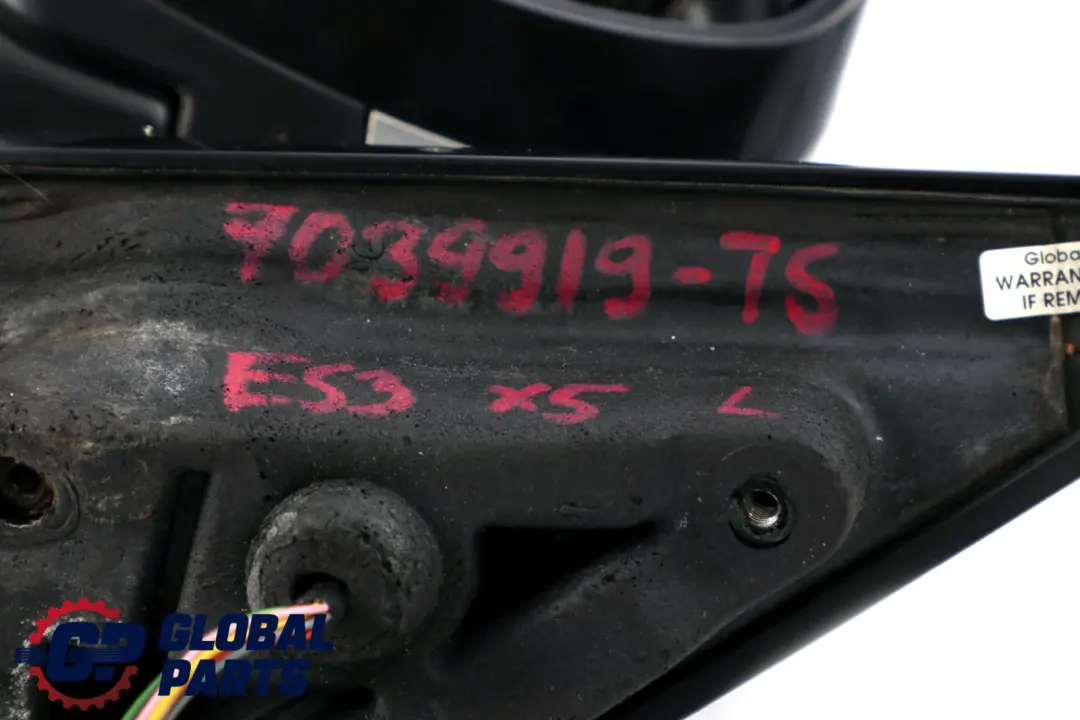 BMW X5 Series E53 Sport High Gloss Left Door Wing Mirror N/S Titansilber Silver - SKU rhd-7039919-TS - Part number 7039919