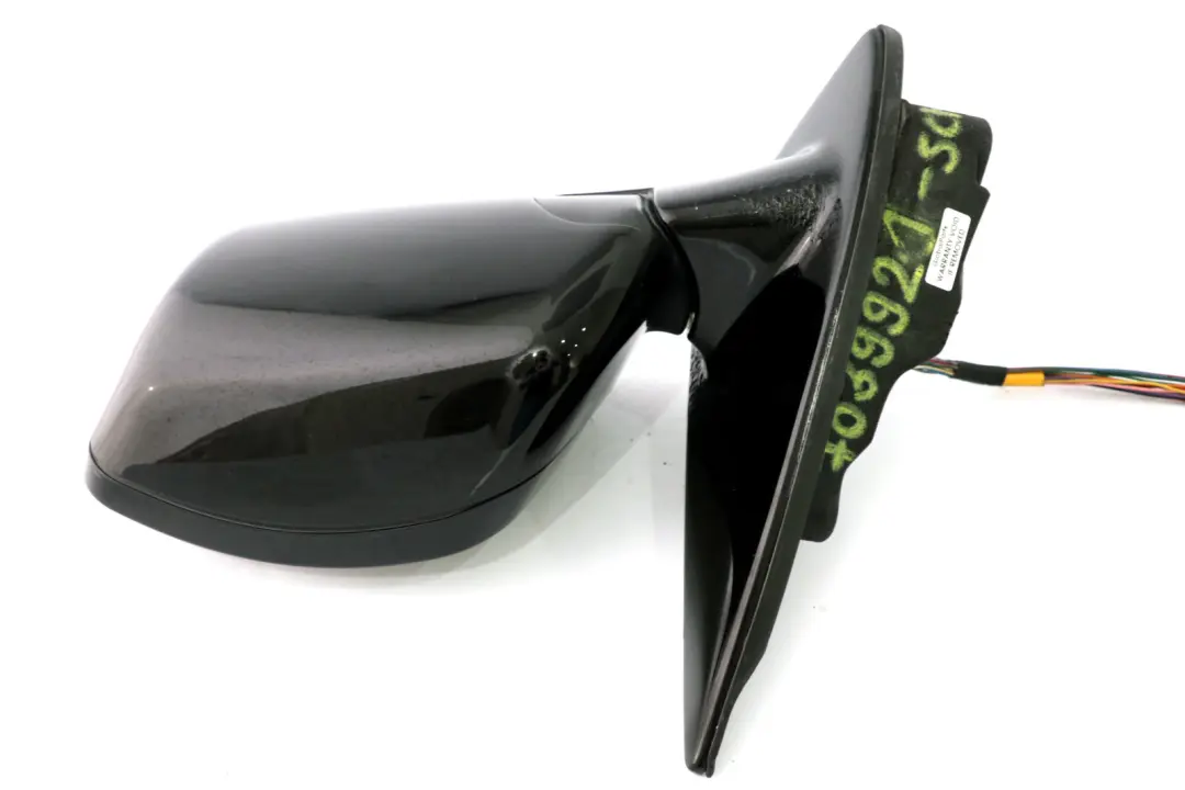 BMW X5 E53 M Sport High Gloss Auto Dip Power Fold Left Wing Mirror N/S Black 668 - SKU rhd-7039921-SCH - Part number 7039921
