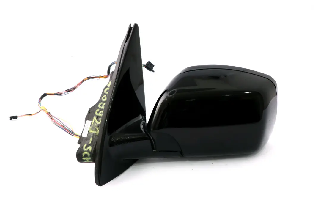 BMW X5 E53 M Sport High Gloss Auto Dip Power Fold Left Wing Mirror N/S Black 668 - SKU rhd-7039921-SCH - Part number 7039921