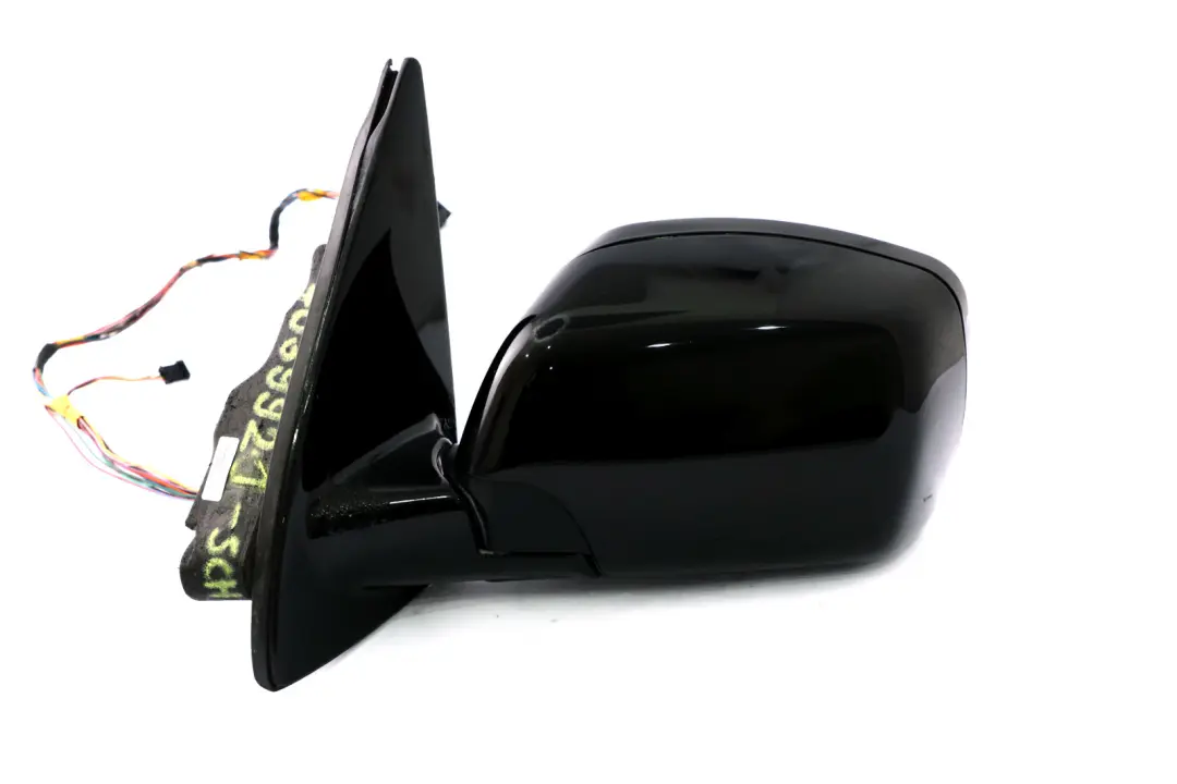 BMW X5 E53 M Sport High Gloss Auto Dip Power Fold Left Wing Mirror N/S Black 668 - SKU rhd-7039921-SCH - Part number 7039921