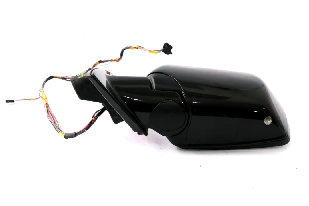 BMW X5 E53 M Sport High Gloss Auto Dip Power Fold Left Wing Mirror N/S Black 668 - SKU rhd-7039921-SCH - Part number 7039921
