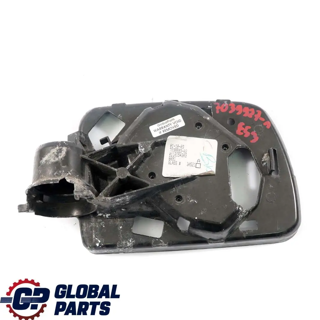 BMW X5 Series E53 M Sport Left Base Housing Wing Mirror N/S Black - SKU rhd-7039927-1 - Part number 7039927