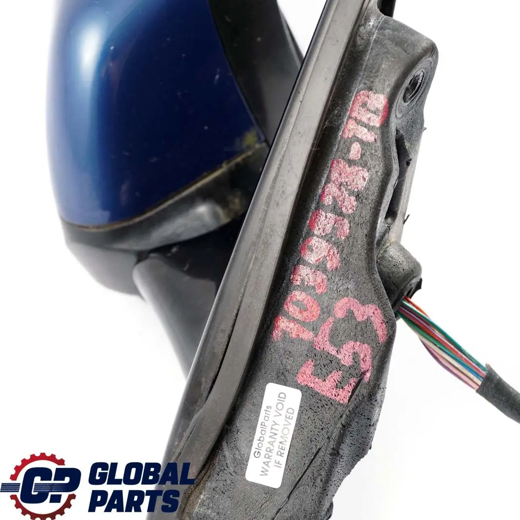 BMW X5 E53 Sport High Gloss Auto Dip Right Wing Mirror O/S Topasblau Blue 364 - SKU rhd-7039928-TB - Part number 7039928