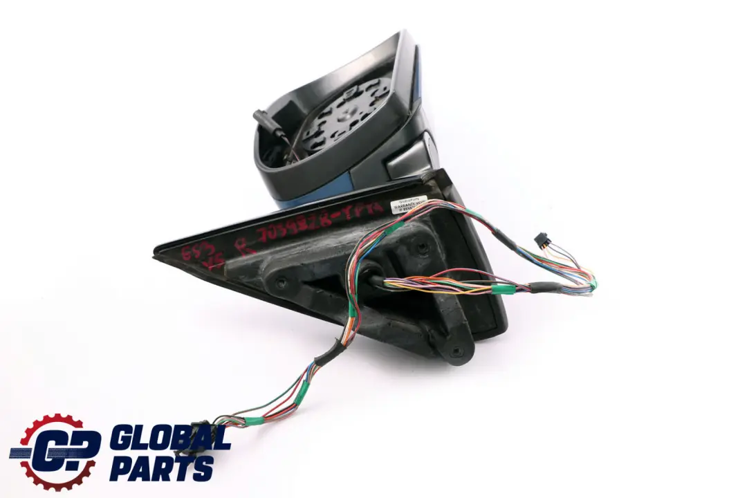 BMW X5 Series E53 Sport High Gloss Right Wing Mirror O/S Topasblau Metallic - SKU rhd-7039928-TPB - Part number 7039928