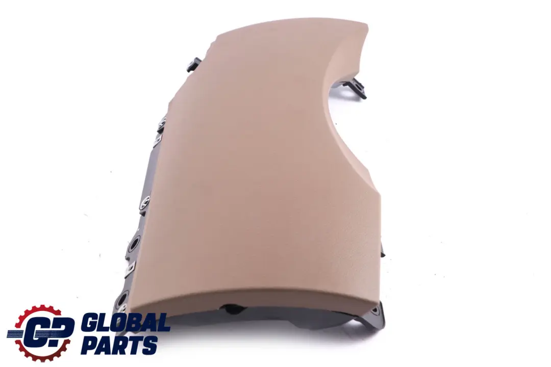 BMW 7 Series E65 E66 Lower Steering Wheel Dash Trim Panel Beige Dunkelbeige - SKU rhd-7040392 - Part number 7040392