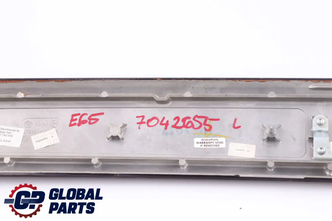 BMW 7 Series E65 E66 Wood Instrument Panel Left N/S Esche Hell - SKU rhd-7042655 - Part number 7042655