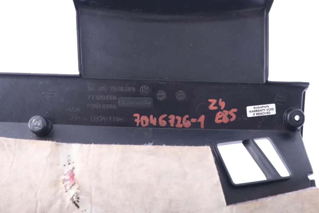 Trim Panel Foot Controls Bottom Under Dash to BMW Z4 Series E85 E86 with Part number 7046726 BMW Z4 Series E85 E86 Trim Panel Foot Controls Bottom Under Dash - SKU rhd-7046726-1 - Part number 7046726