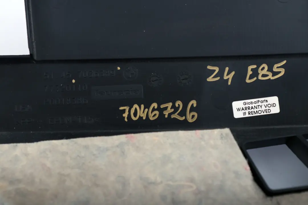 Trim Panel Foot Controls Bottom Under Dash to BMW Z4 Series E85 E86 with Part number 7046726 BMW Z4 Series E85 E86 Trim Panel Foot Controls Bottom Under Dash - SKU rhd-7046726 - Part number 7046726