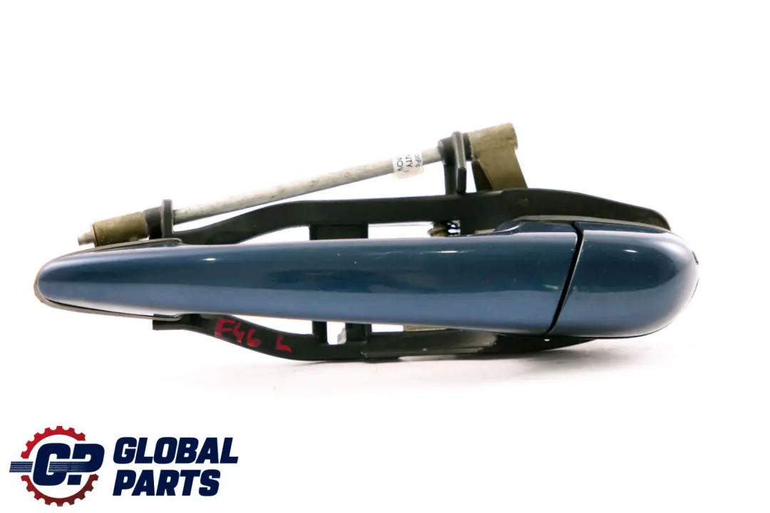 Outside Door Handle Front Left N/S Mysticblau Mystic Blue A07 to BMW 3 Series E46 with Part number 7048281 BMW 3 Series E46 Outside Door Handle Front Left N/S Mysticblau Mystic Blue A07 - SKU rhd-7048281-MYS - Part number 7048281