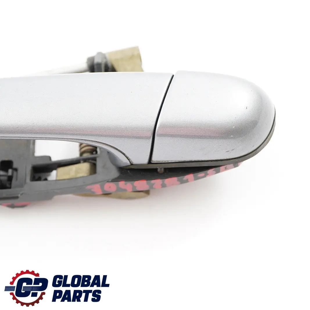 BMW 3 Series E46 Outside Door Handle Front Left N/S Silbergrau Silver Grey A08 - SKU rhd-7048281-SBG - Part number 7048281