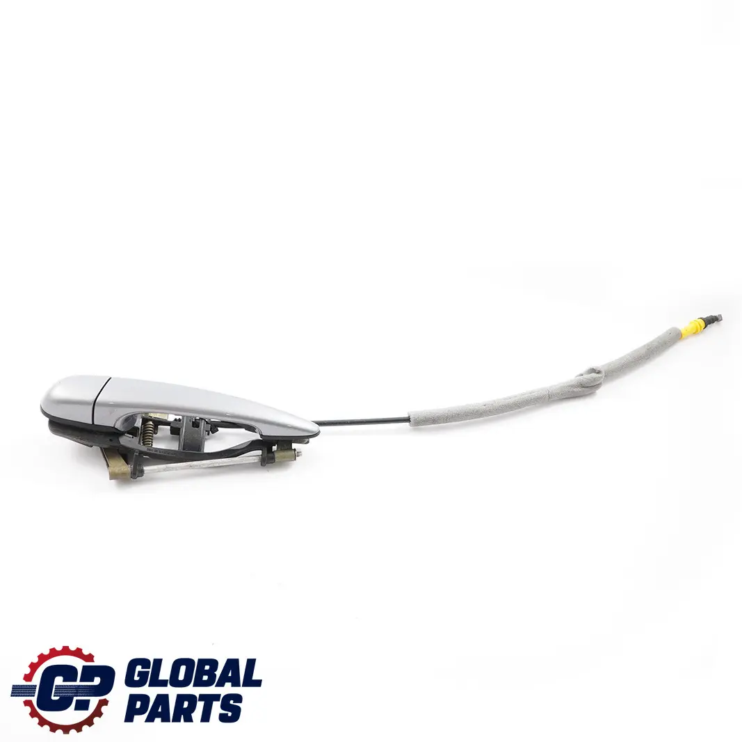 BMW 3 Series E46 Outside Door Handle Front Left N/S Silbergrau Silver Grey A08 - SKU rhd-7048281-SBG - Part number 7048281