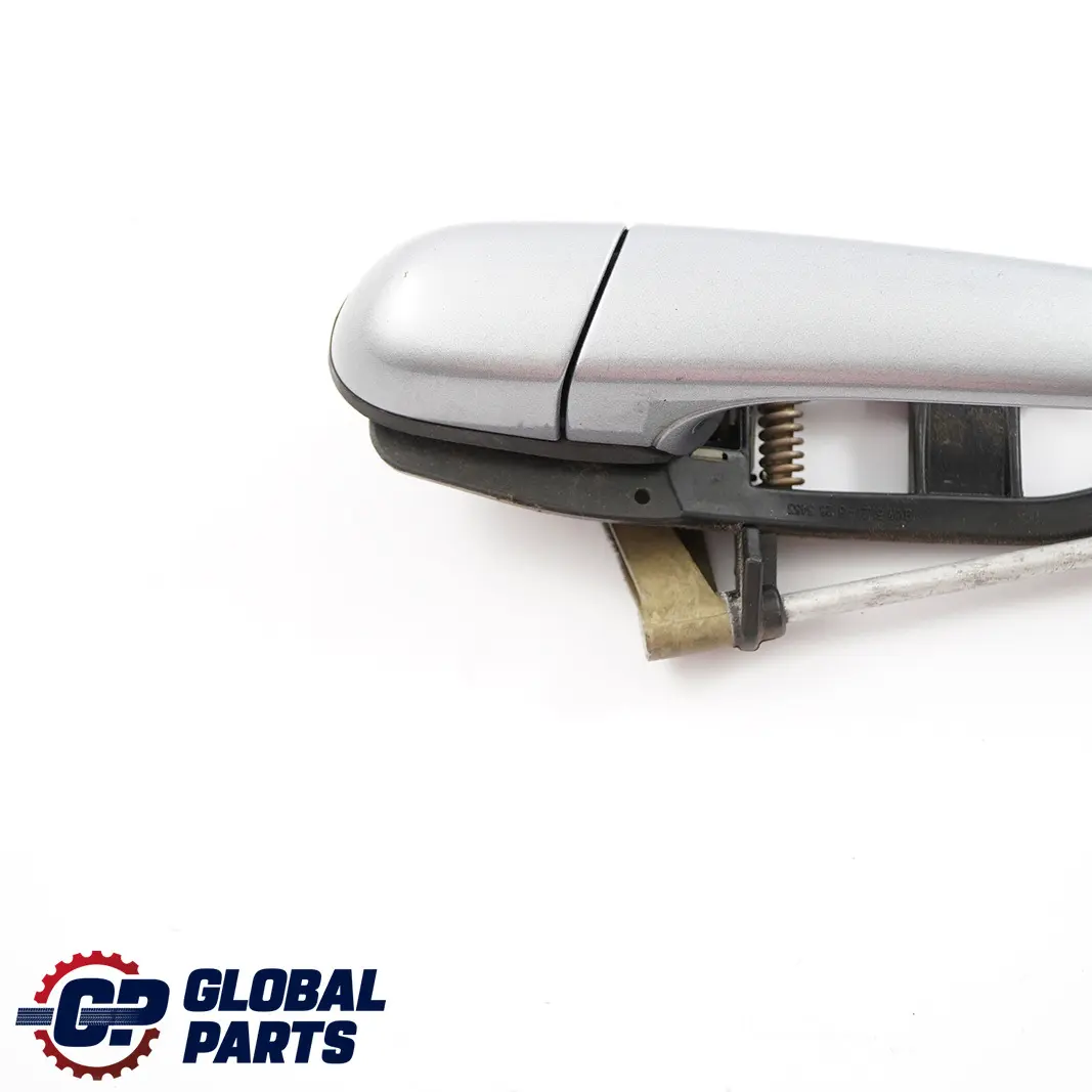 Outside Door Handle Front Left N/S Silbergrau Silver Grey A08 to BMW 3 Series E46 with Part number 7048281 BMW 3 Series E46 Outside Door Handle Front Left N/S Silbergrau Silver Grey A08 - SKU rhd-7048281-SBG - Part number 7048281