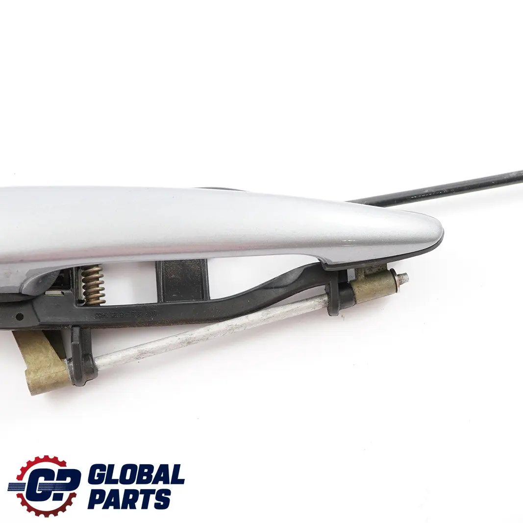 BMW 3 Series E46 Outside Door Handle Front Left N/S Silbergrau Silver Grey A08 - SKU rhd-7048281-SBG - Part number 7048281