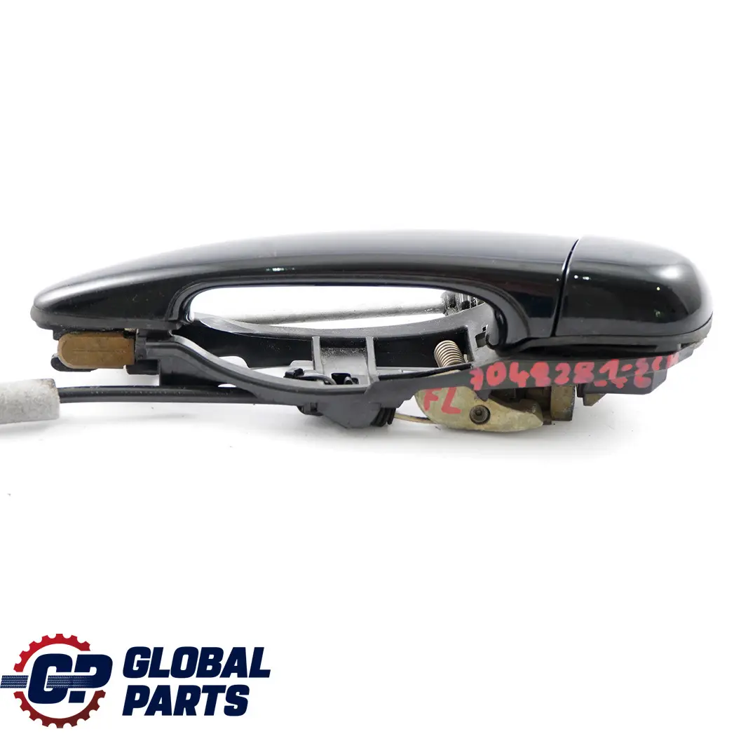BMW 3 Series E46 Outside Door Handle Front Left N/S Schwarz 2 Black 668 - SKU rhd-7048281-SCH - Part number 7048281